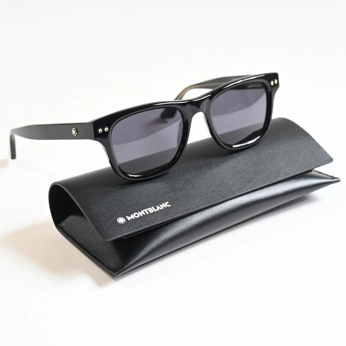 MB0254S 001 Mens Sunglasses Black 53mm by Montblanc