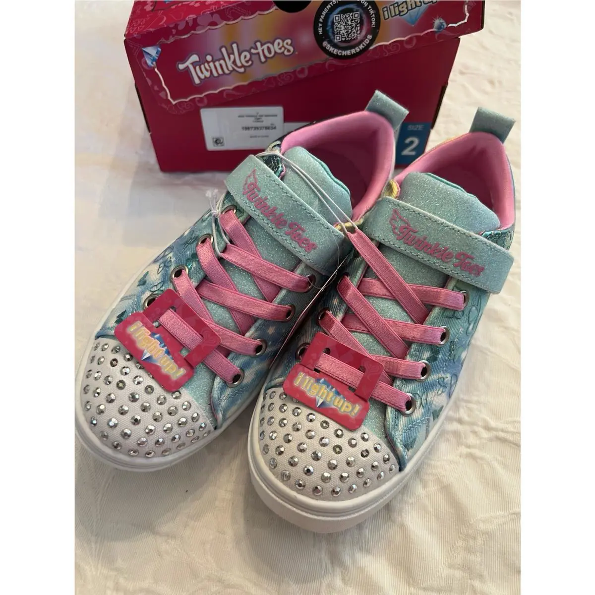 Skechers shoes - TWINKLE TOES LIGHT UP - TWINKLE TOES LIGHT - Turquoise Multi 0