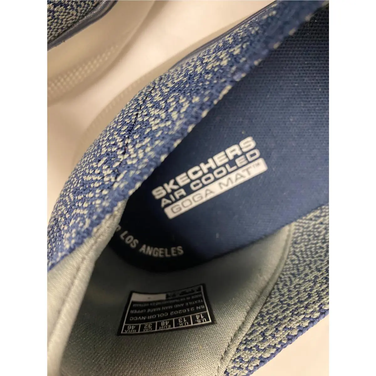 Skechers shoes - Skechers go walk Air Cooled Goga Mat - Blue 8