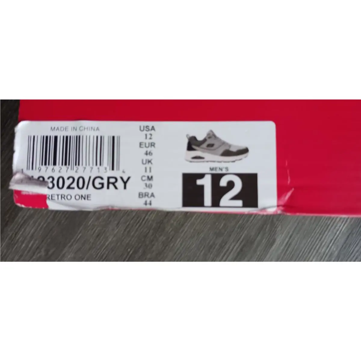 Skechers shoes - skechers uno retro one - uno retro one - 183020 - Gray 1