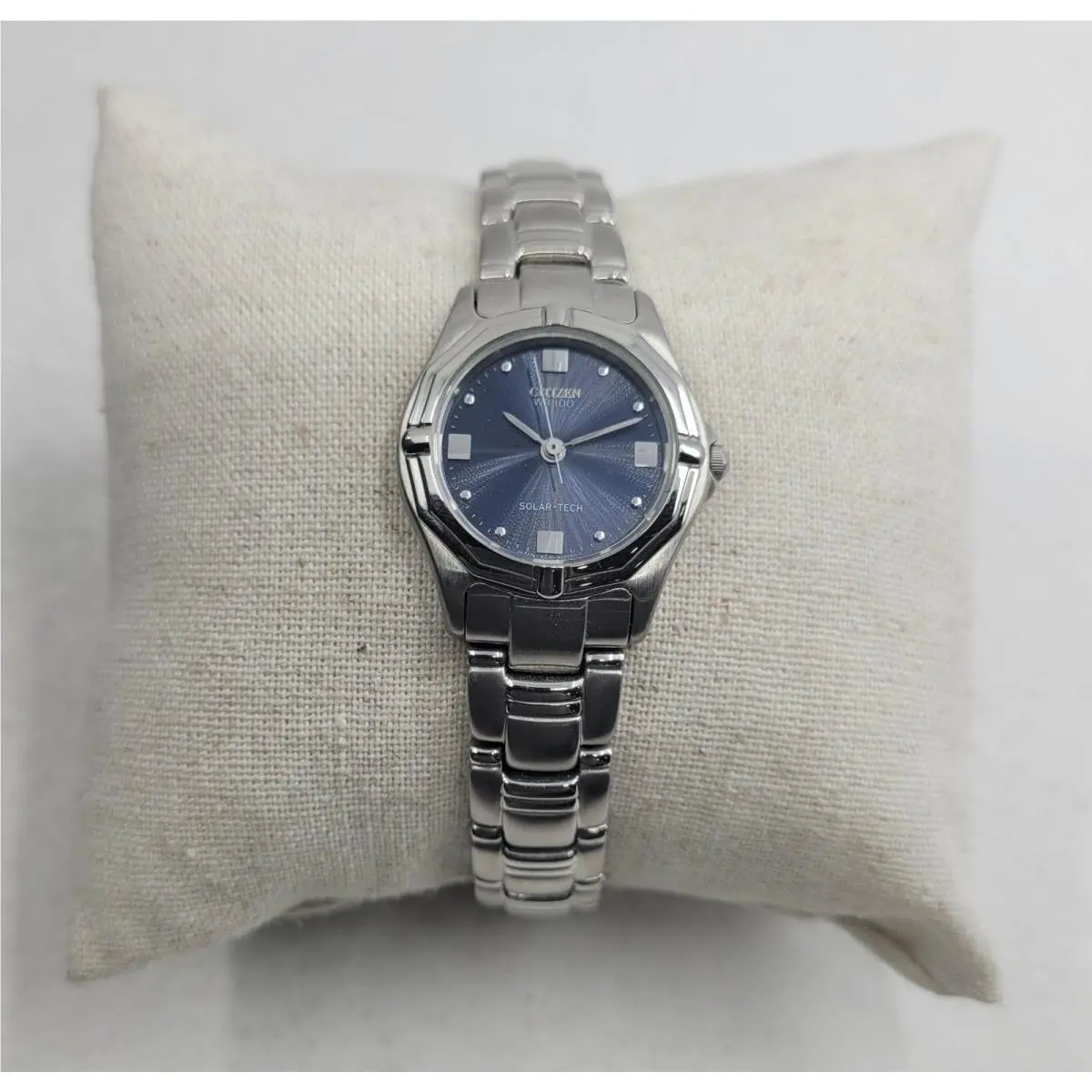 Citizen Eco-drive 26mm Blue Sunray Dial Stainless Steel Ladies Watch EP8060-55L