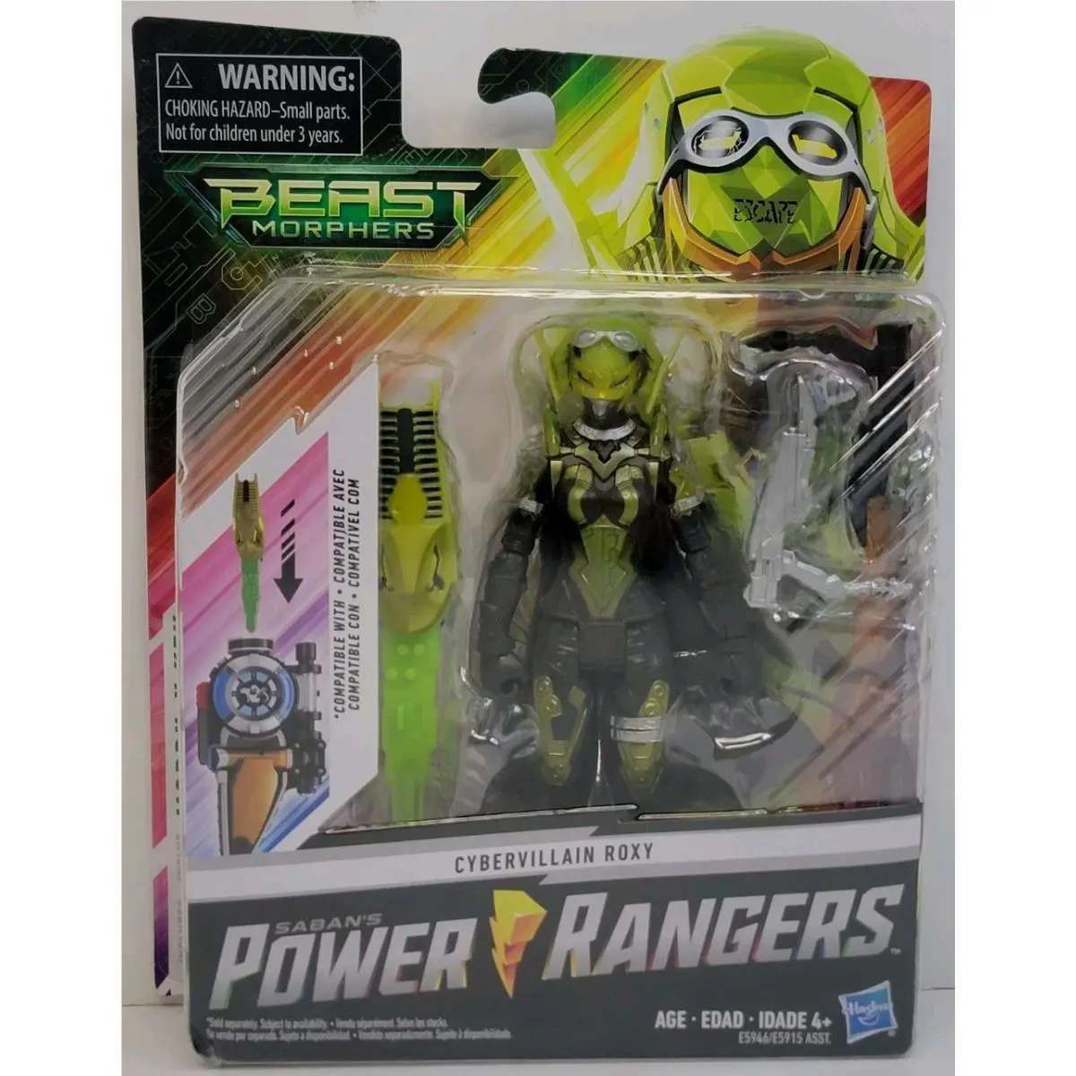 Saban`s Power Rangers Beast Morphers Cybervillain Roxy Action Fig W/morph-x Key