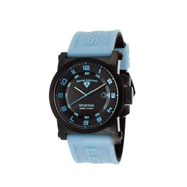 Swiss Legend Men`s 40030-BB-01-BBLAS Sportiva Analog Display Quartz Blue Watch