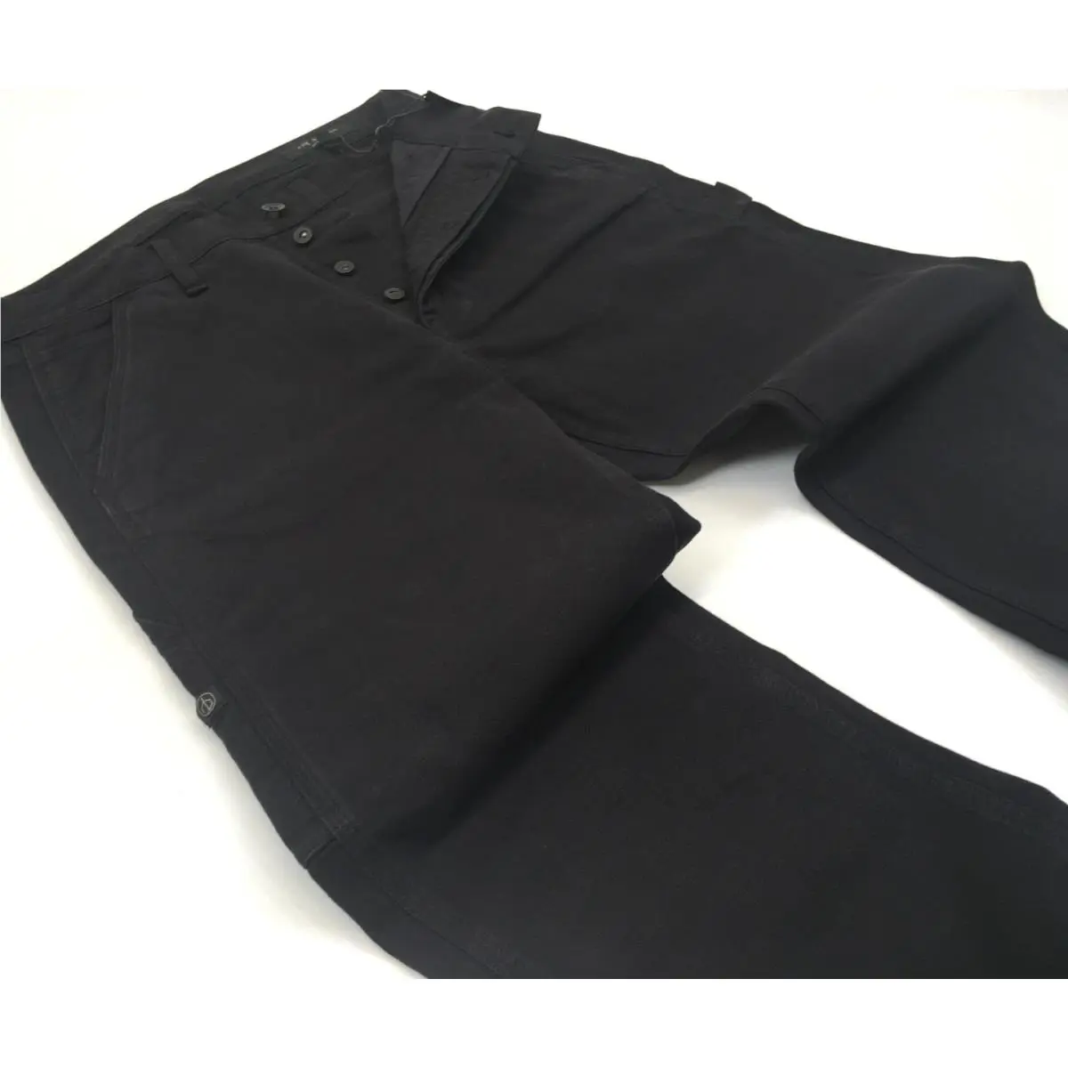 Rag Bone Vtg Carpenter Painter Black Denim Stretch Work Slim Jeans Pants