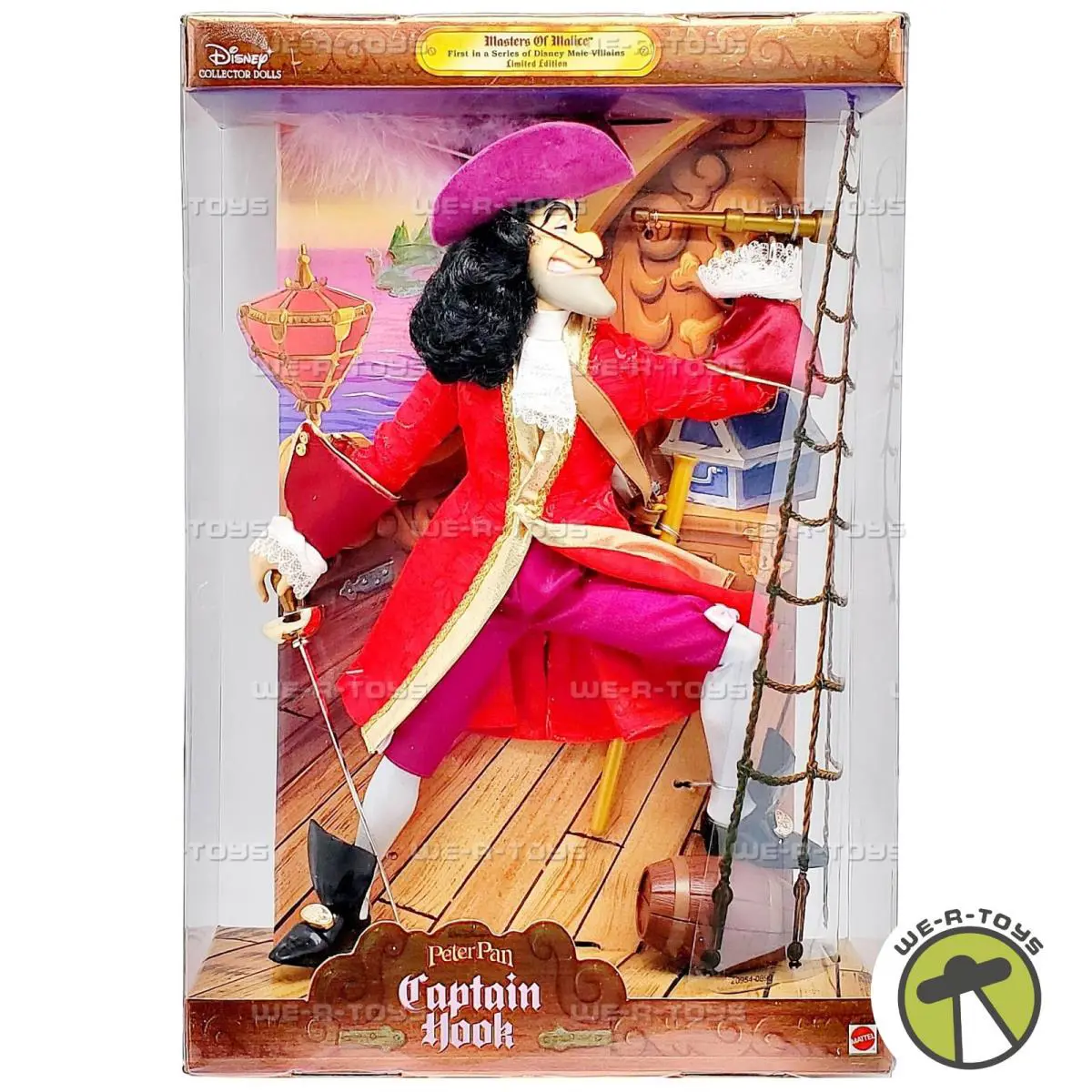 Disney`s Captain Hook Masters of Malice Doll 1999 Mattel 20954