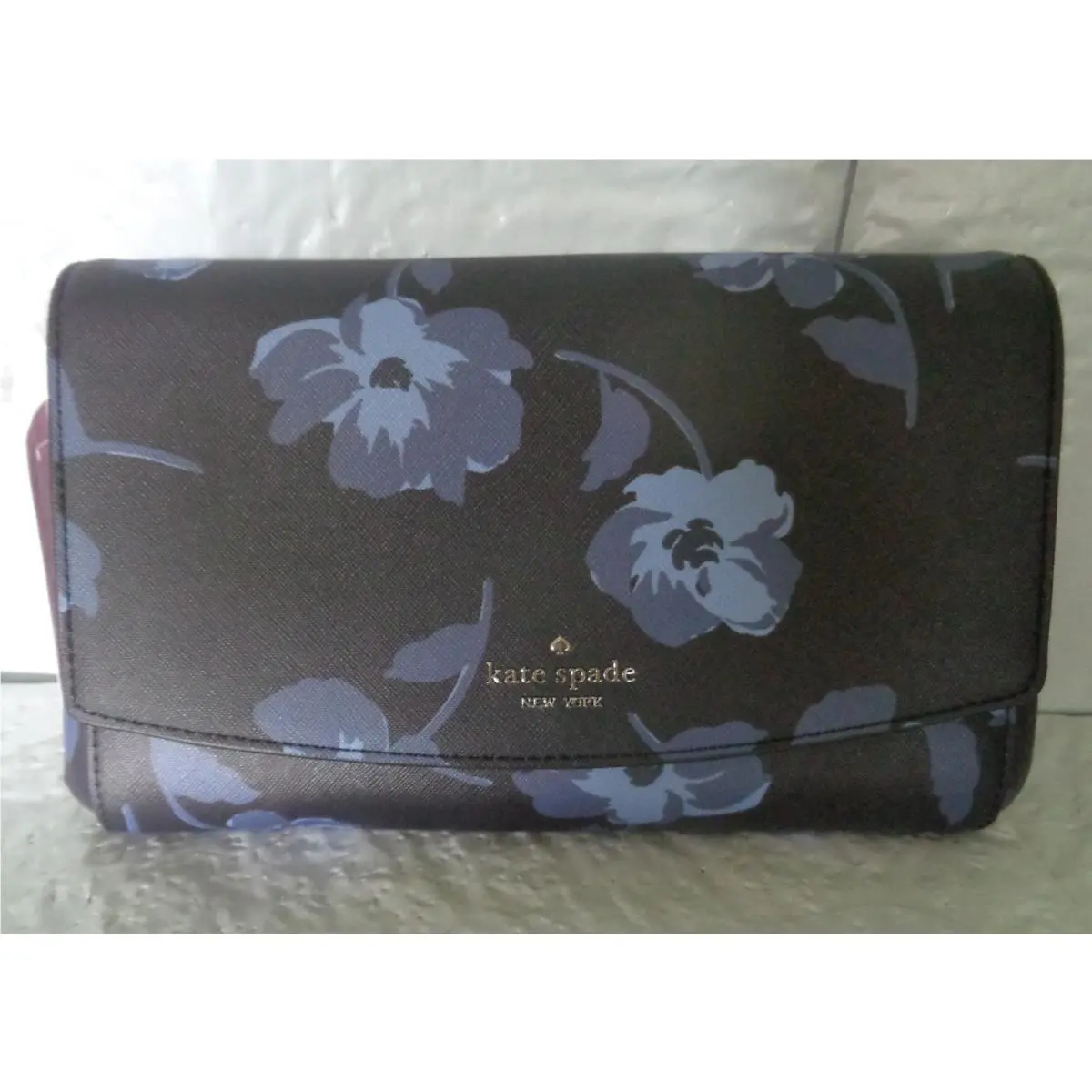 Kate Spade - Laurel Way - Tossed Poppies - Blue - Clutch / Crossbody Bag