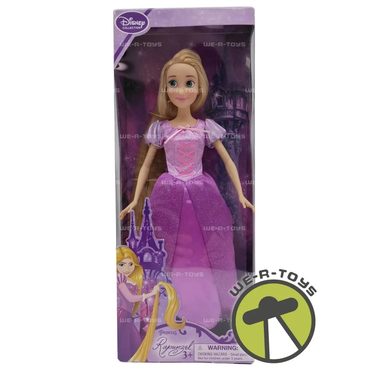 Disney Princess Collection Rapunzel Tangled Doll In Purple Dress