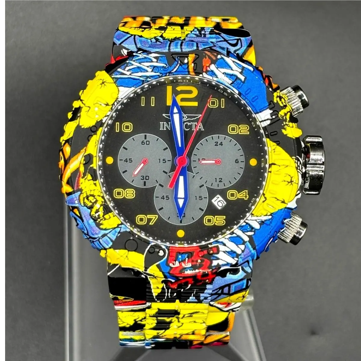 Invicta 36774 Zager Exclusive Graffiti Hydroplated 52mm Chronograph