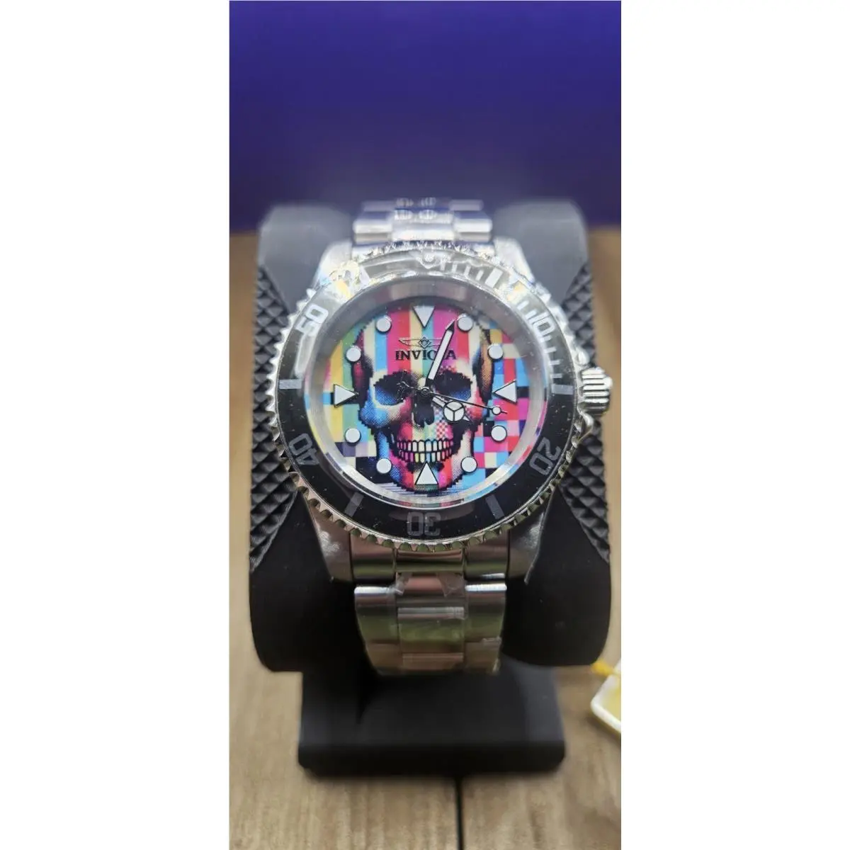 Invicta Skull Multi Pop Art Limited Edition Quartz 40mm Men`s Watch 49060