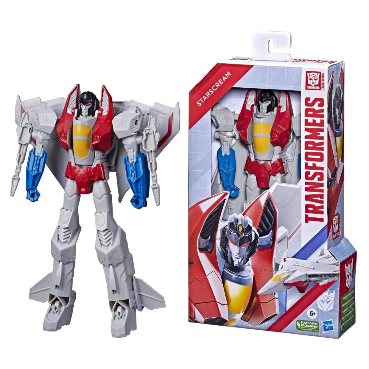 Transformers Titan Changers 11 Inch Starscream Action Figure Red Collectible