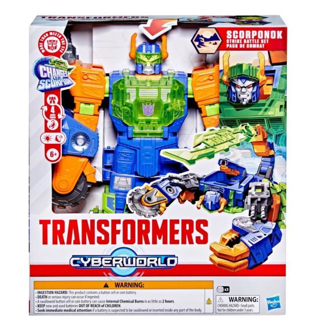 Transformers Cyberworld Scorponok Strike Battle Figure In-stock