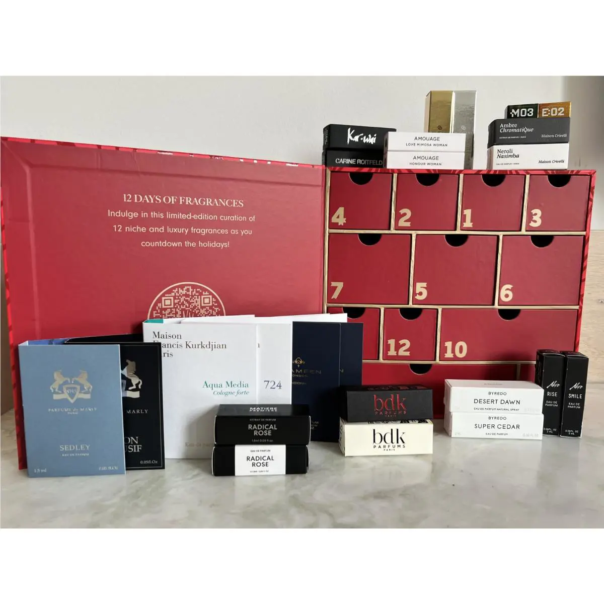 Maison Francis Kurkdjian Neiman Marcus Fragrance Advent Calendar Refilled 24 Niche Sample Sizes