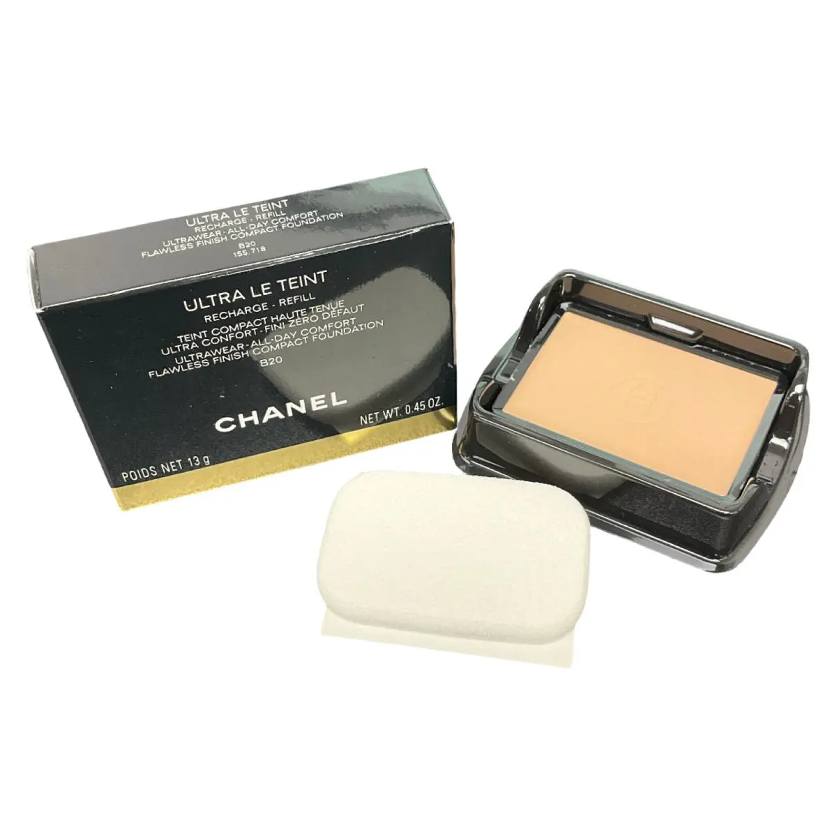Chanel Ultra Le Teint Compact Foundation Refill B20 0.45 OZ