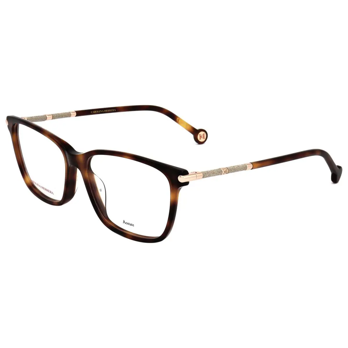 Carolina Herrera Women`s 55 mm Havana Gold Opticals HER0199-G-2IK-55 - Frame: Brown, Lens: No Color, Other Frame: Havana Gold