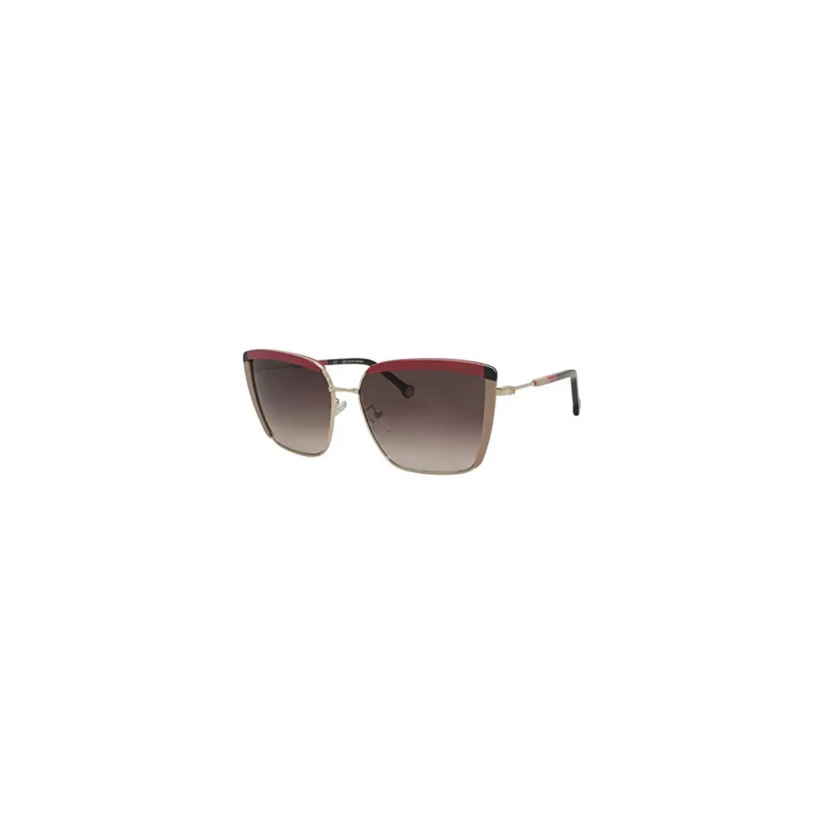 Carolina Herrera SHE148 300Y Brown-red Cat Eye Metal Sunglasses 57mm /