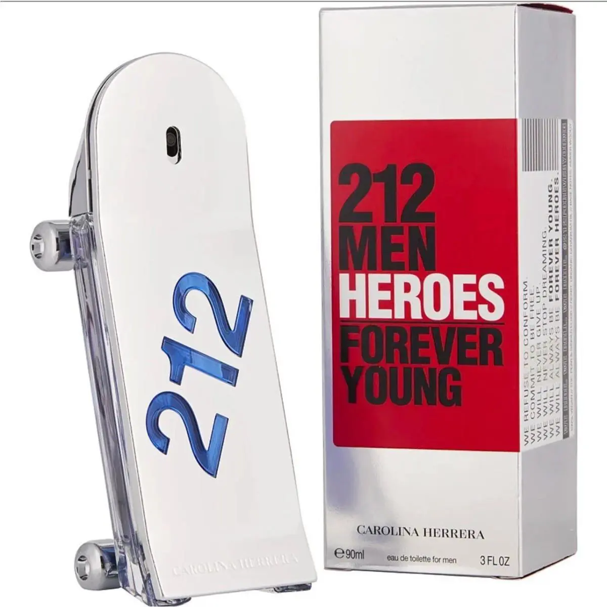 Carolina Herrera 212 Men Heroes Forever Young 3.0 oz Edt Men