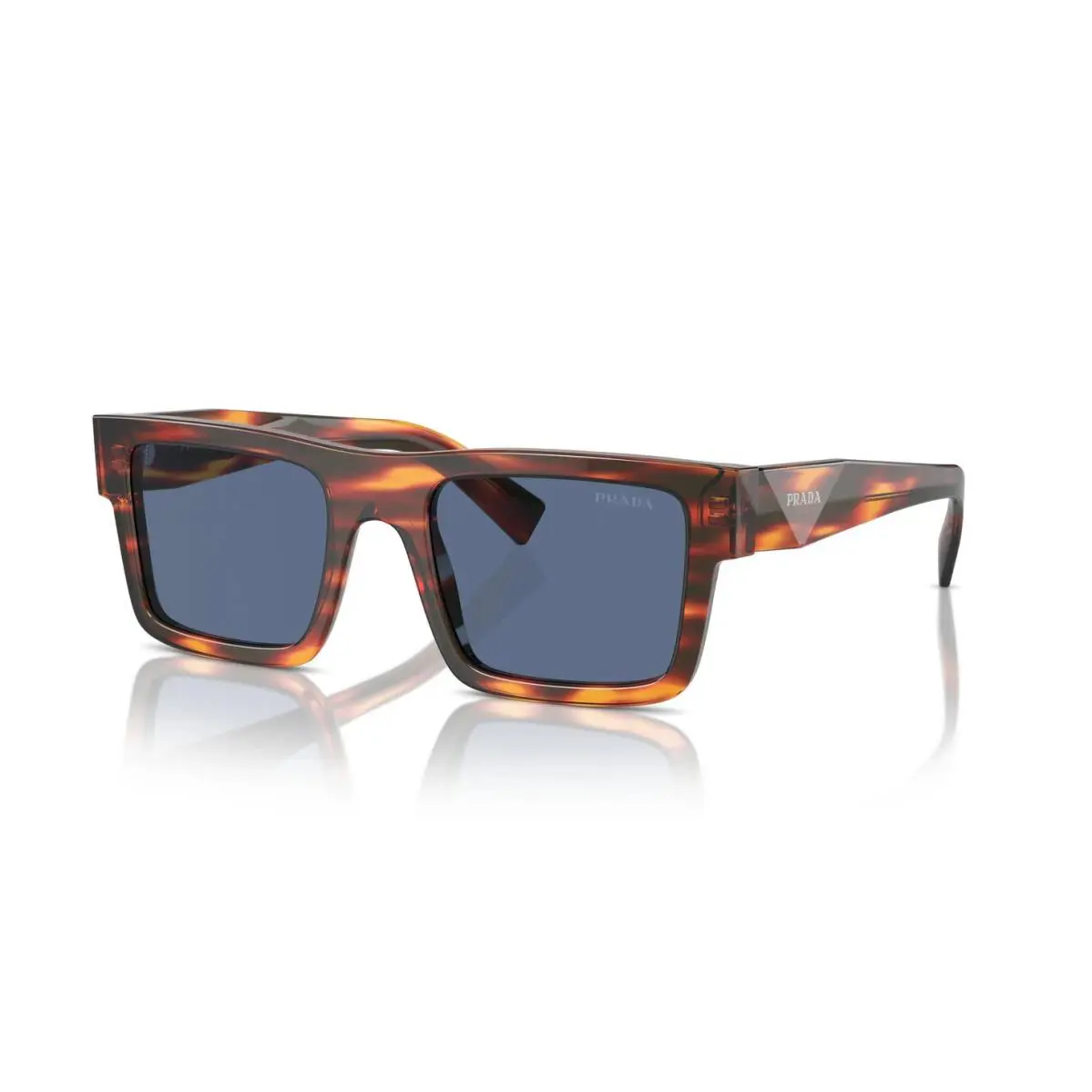 Prada PR 19WS Striped Radica/dark Blue 17R06A Sunglasses