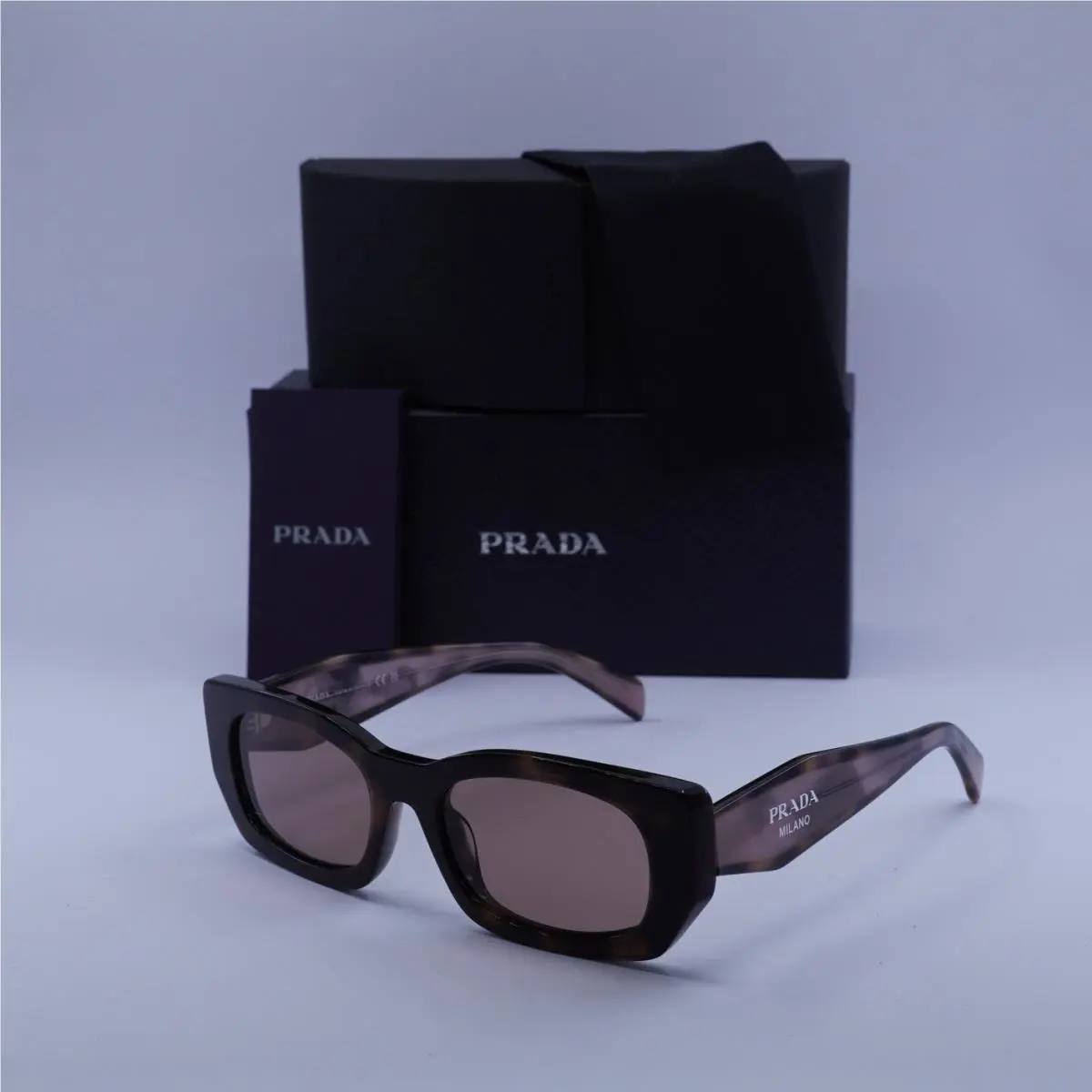 Prada PRB05S 23A60B Mauve Havana/light Brown 53-19-140 Sunglasses