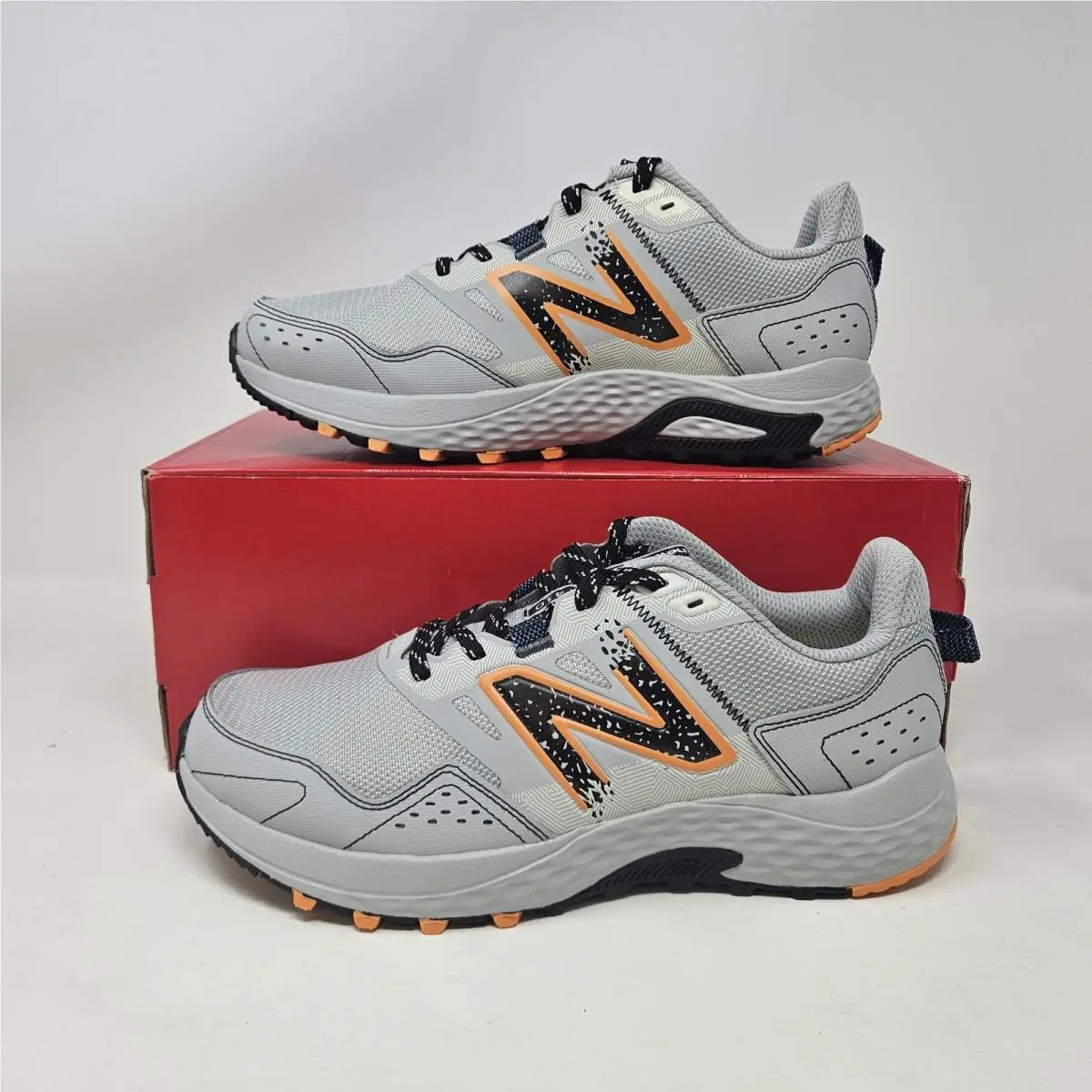 New Balance 410v8 `grey Orange` Trail Running Shoes / MT410CA8 / Size 8.5 4E