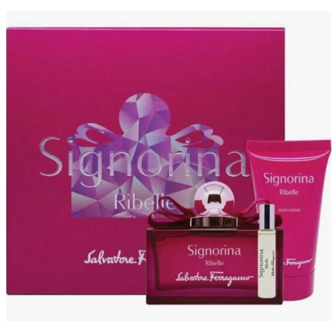 Signorina Ribelle by Salvatore Ferragamo3Pc 3.4oz Edp Spray 0.5oz Edp 1.7 Lotion