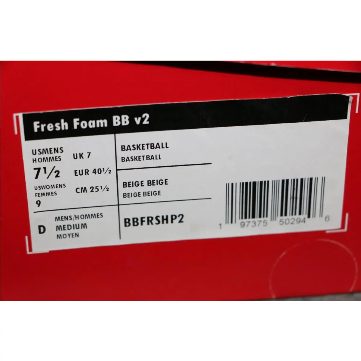 New Balance shoes - New Balance Fresh Foam BB v2 - BBFRSHP2 - Beige 9