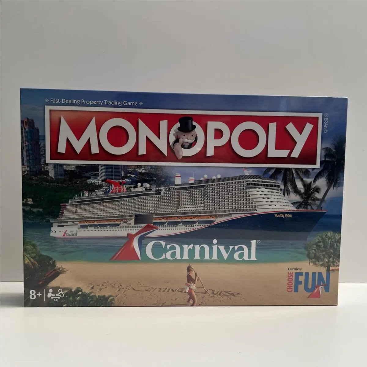 2020 Carnival Cruise Ship Line Edition Monopoly Board Game