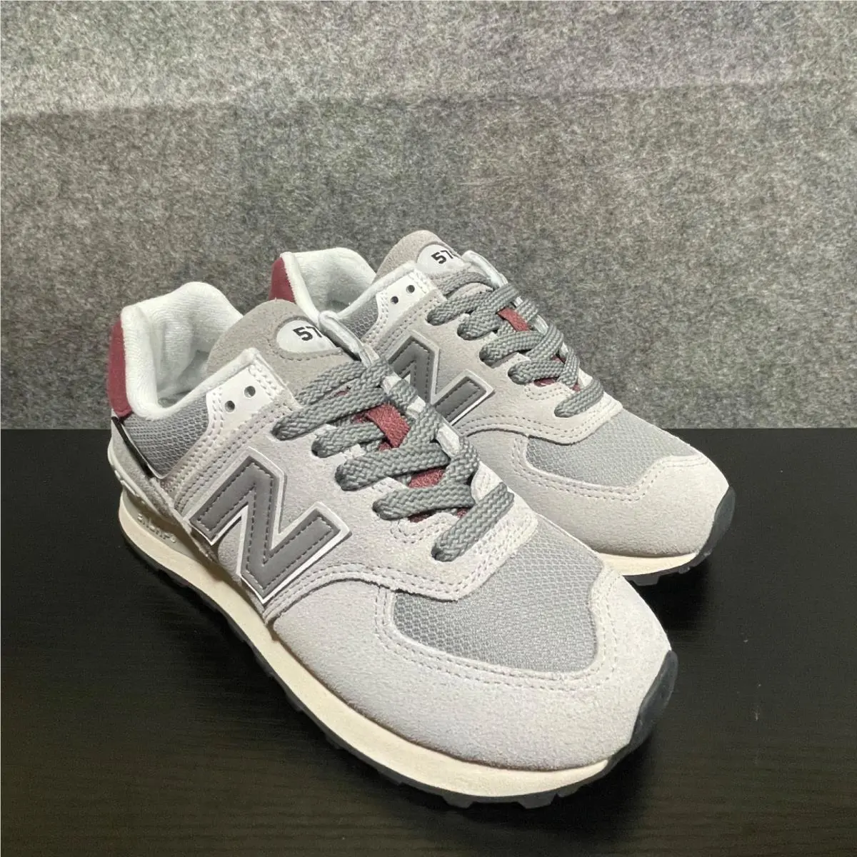 New Balance shoes - New Balance 574 Lace Up - U574KBR - Grey (UPC: 196941378077) 2