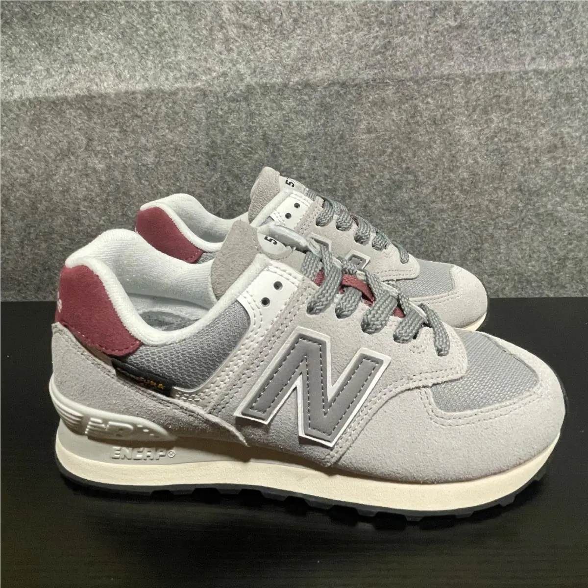 New Balance shoes - New Balance 574 Lace Up - U574KBR - Grey (UPC: 196941378077) 3