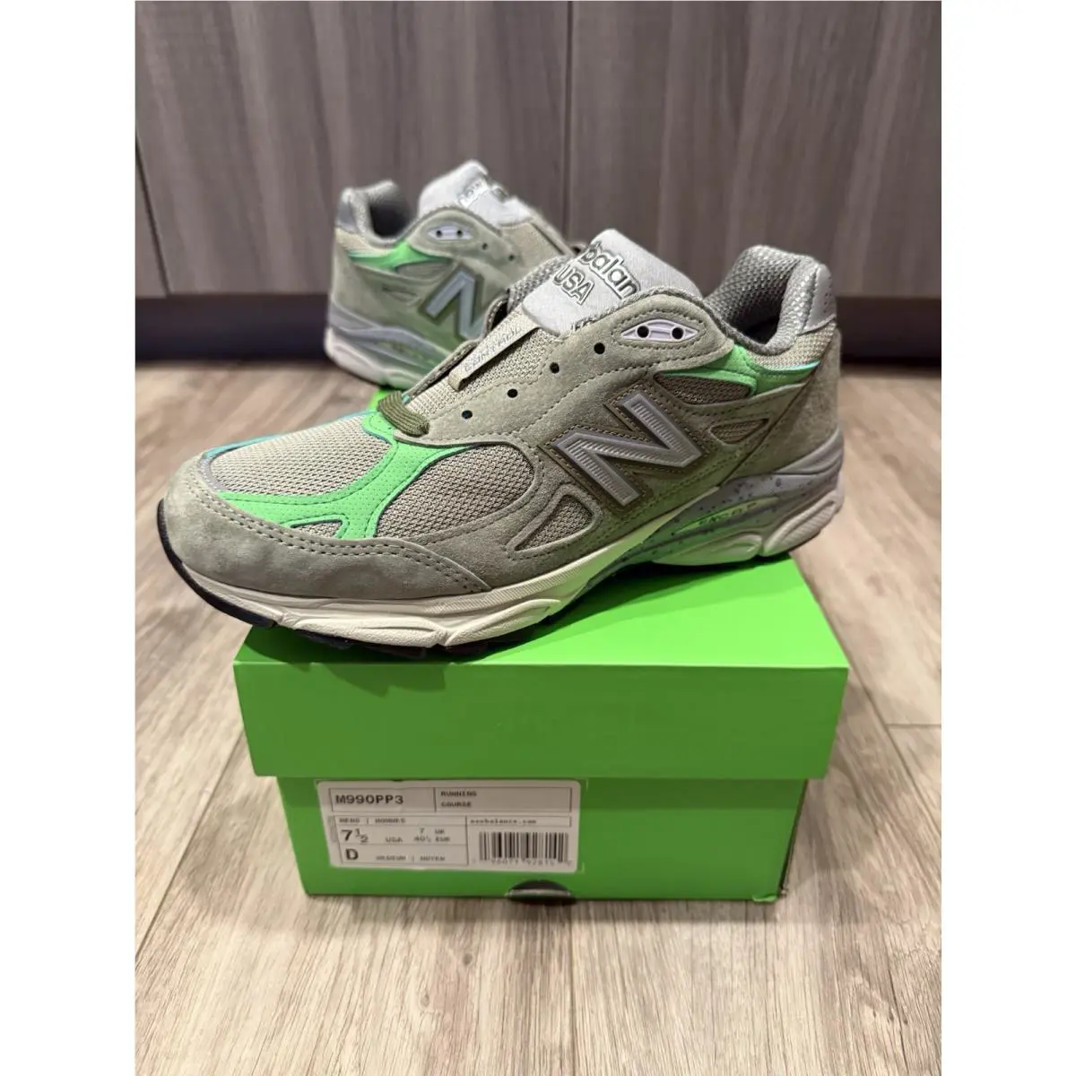 New Balance shoes - New Balance 990v2 - M990PP3 - Green (UPC: 196071928265) 0