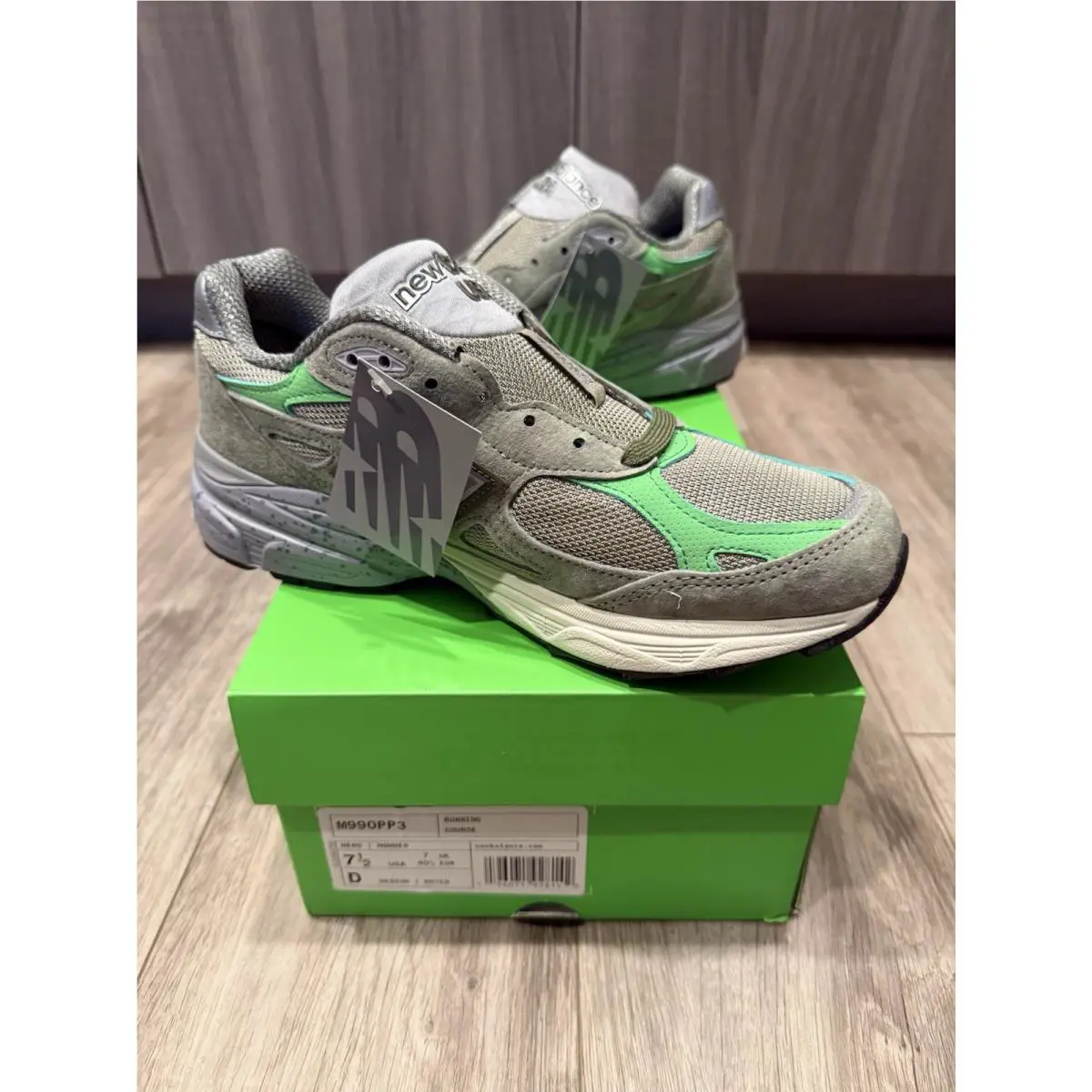 New Balance shoes - New Balance 990v2 - M990PP3 - Green (UPC: 196071928265) 1
