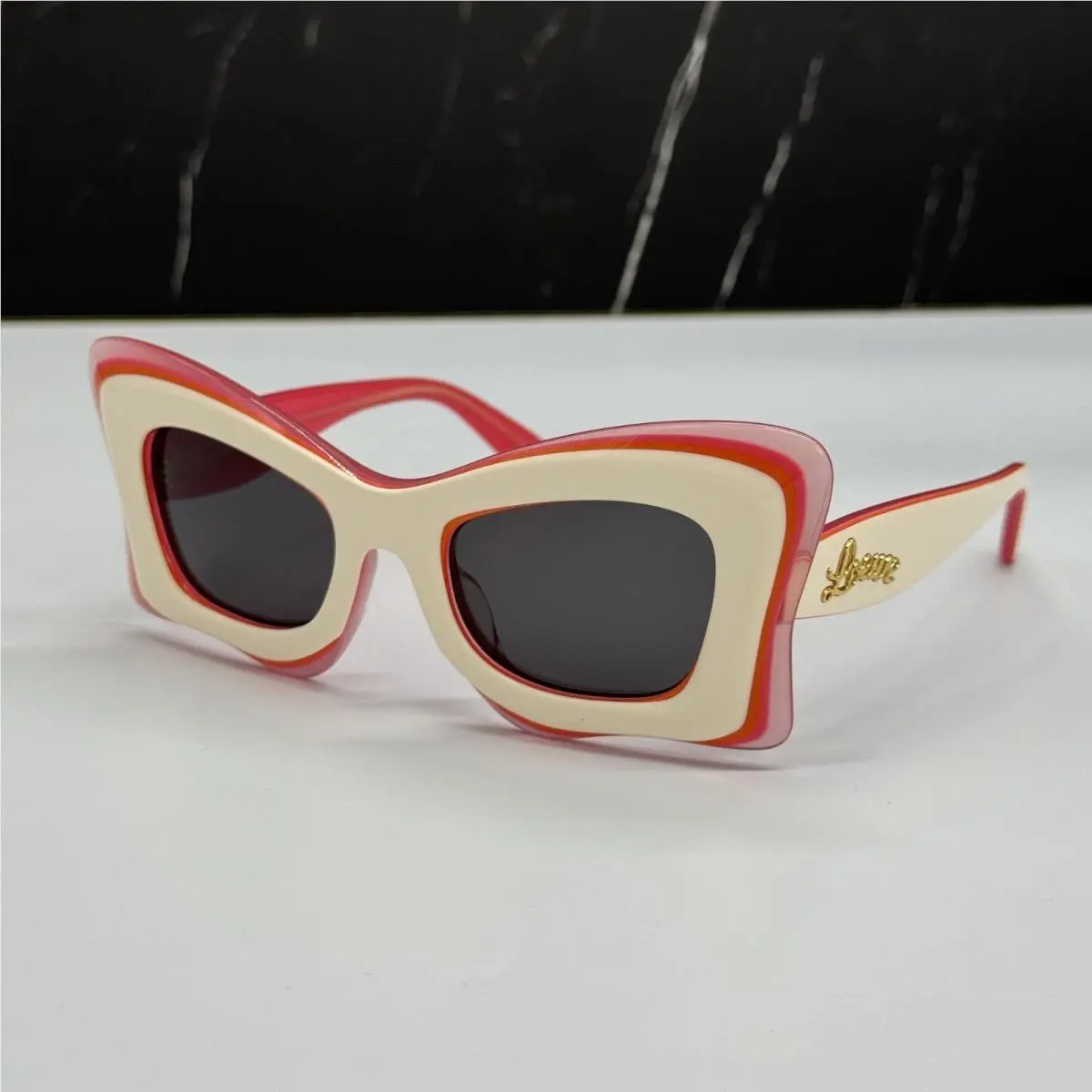 Loewe LW40140U 59A Women Sunglasses Black Cat Eye Loewe Eyewear