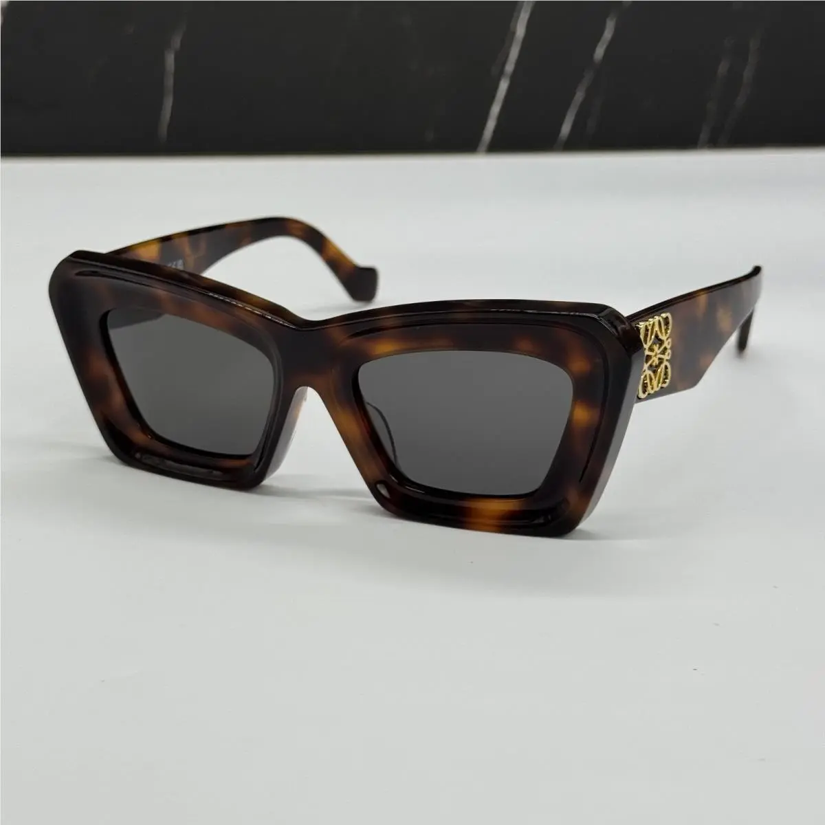 Loewe LW40145F 52A Women Sunglasses Havana Cat Eye Loewe Eyewear
