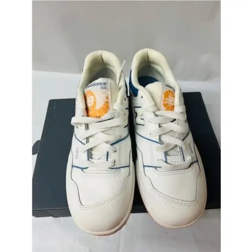 New Balance shoes - New Balance 550 - white, blue, orange (UPC: 196941268071) 1