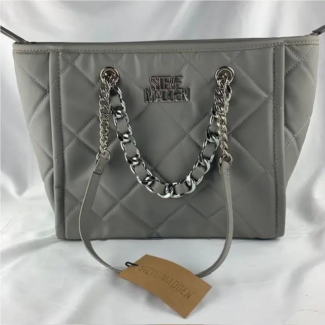 Steve Madden Bcolene Tote Bag Grey DR137025 Gray