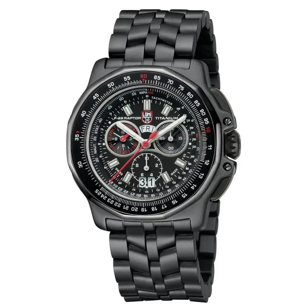 Luminox F22 Raptor 44mm Titanium 9270 Series Pilot Watch XA.9272