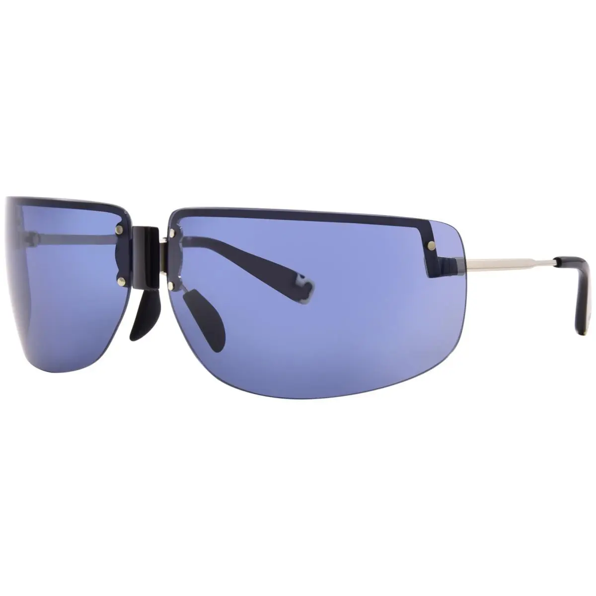 Tory Burch TY5015M 331080 Sunglasses Women`s Shiny Light Gold/navy Blue 75mm