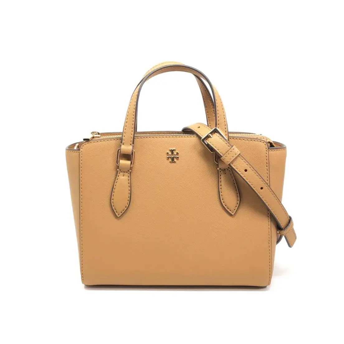 Tory Burch Women`s Emerson Mini Top Zip Tote Satchel Bag Cardamom 64189