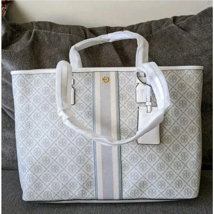 Tory Burch T Monogram Tote Bag Size Large