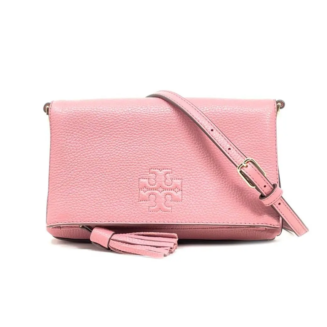 Tory Burch Women`s Thea Mini Foldover Crossbody Pink Magnolia 67291