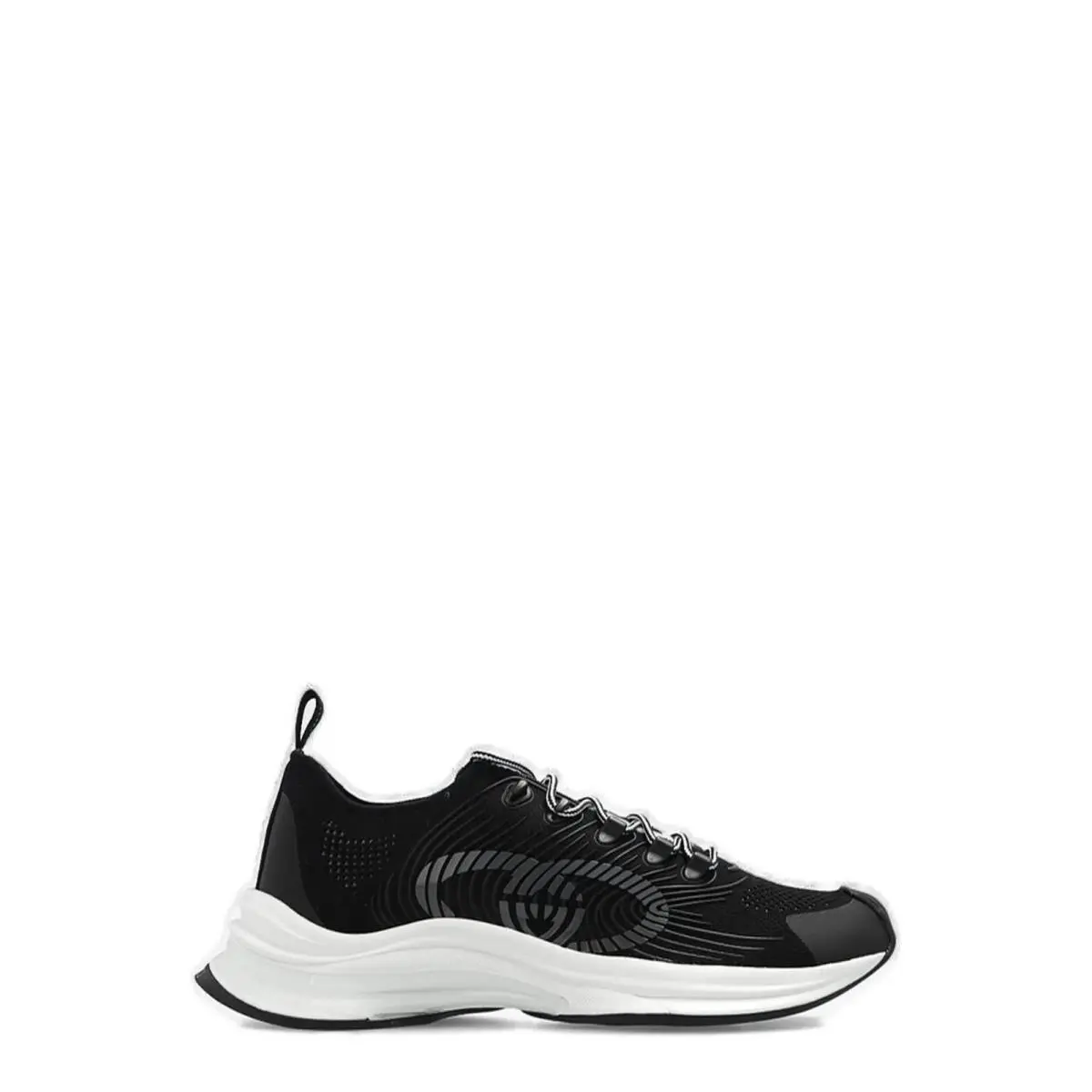 Men`s  Run Sneaker Black/White by Gucci