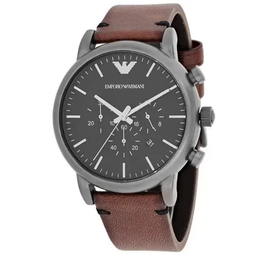 Black Dial Men`s Watch - AR1919 by Emporio Armani