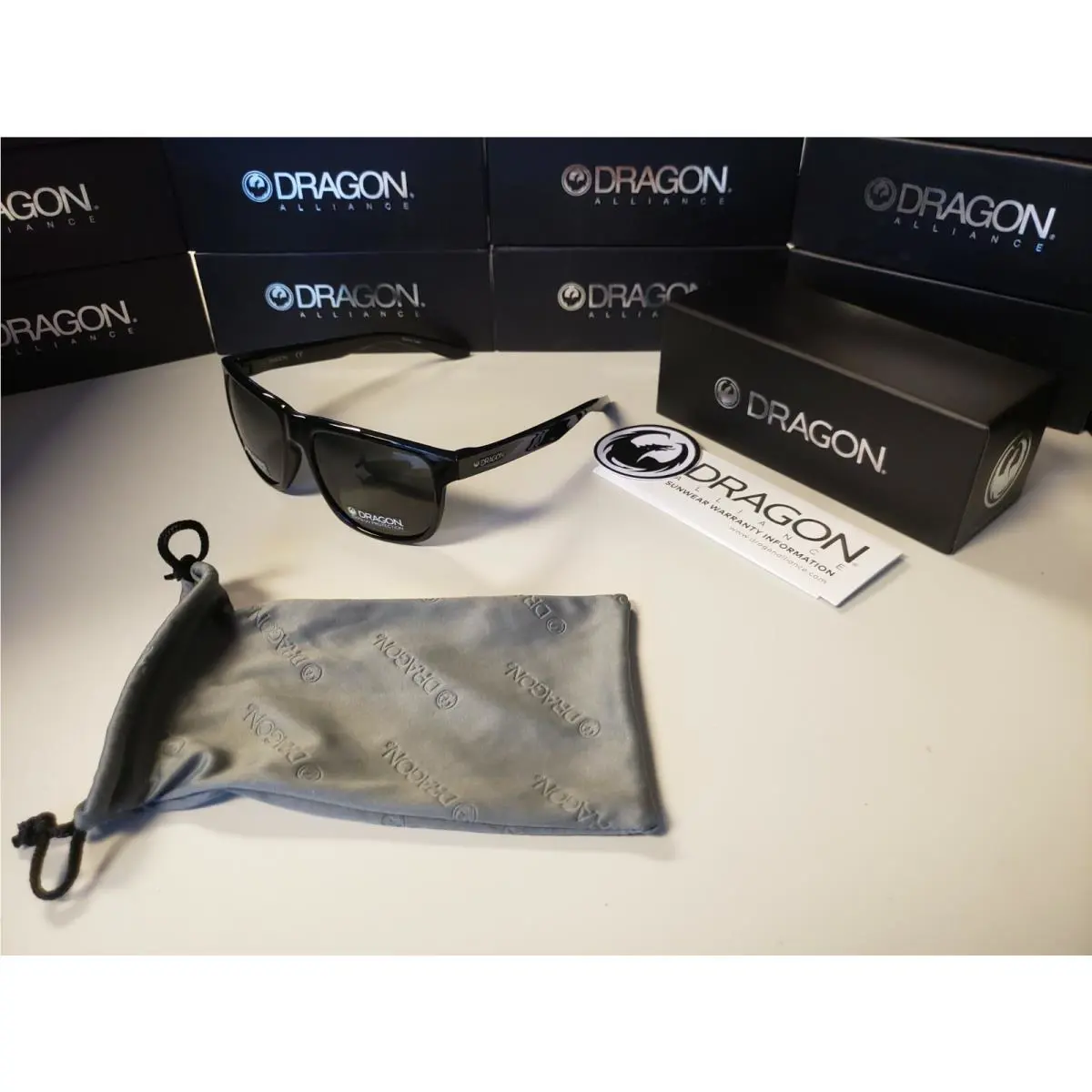Dragon Sesh LL Shiny Black/smoke Polarized Sunglasses 2020