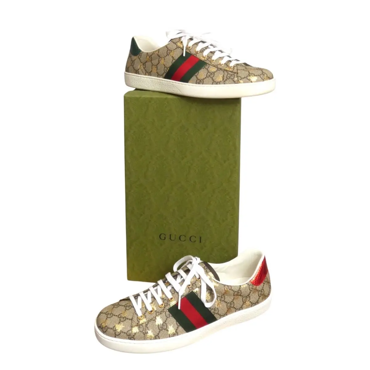 Gucci - 2022 Ace GG Bees Low Tops Size-uk 14.5