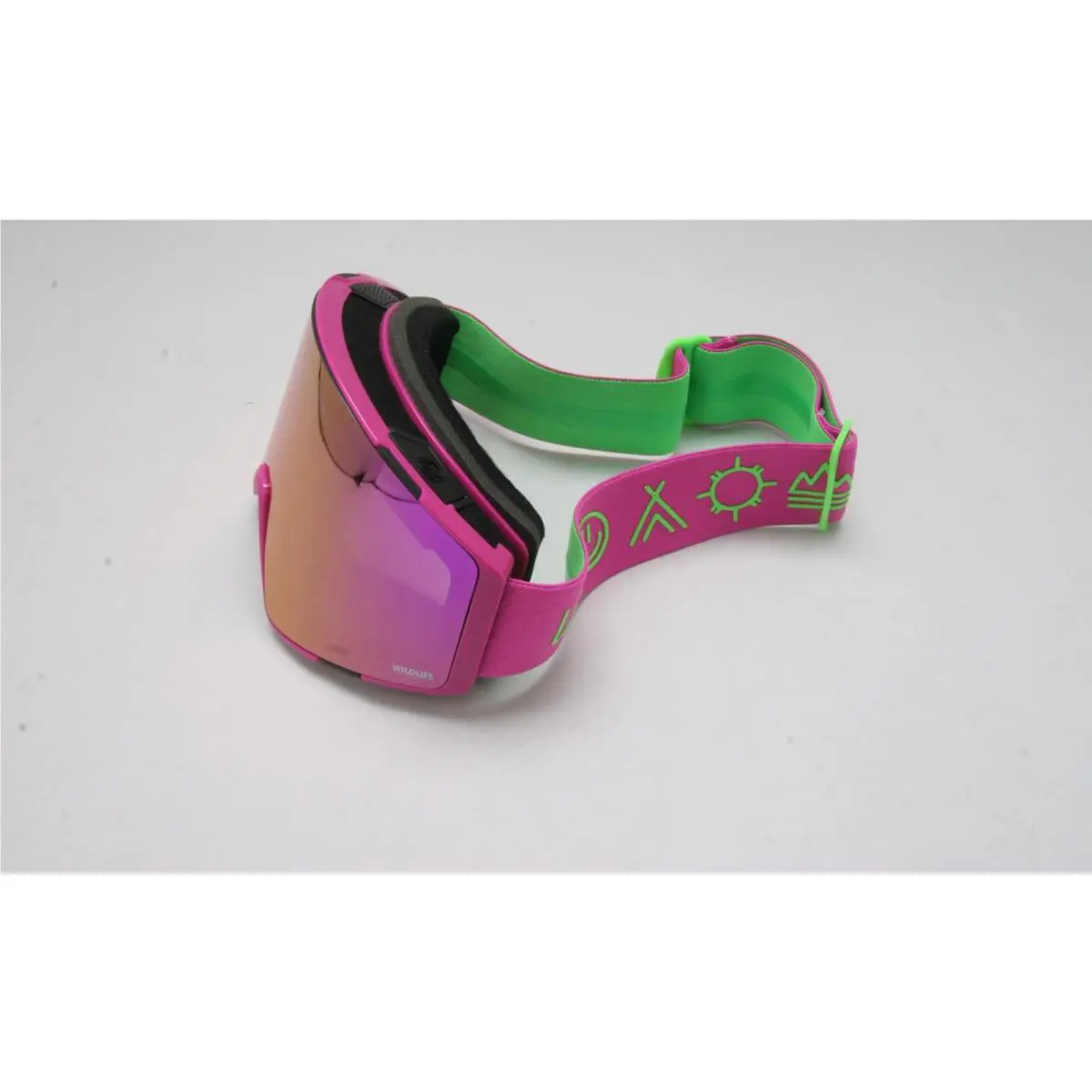 Vonzipper Capsule Snow Goggles Neon Purps / Wildlife Cosmic Chrome Pink