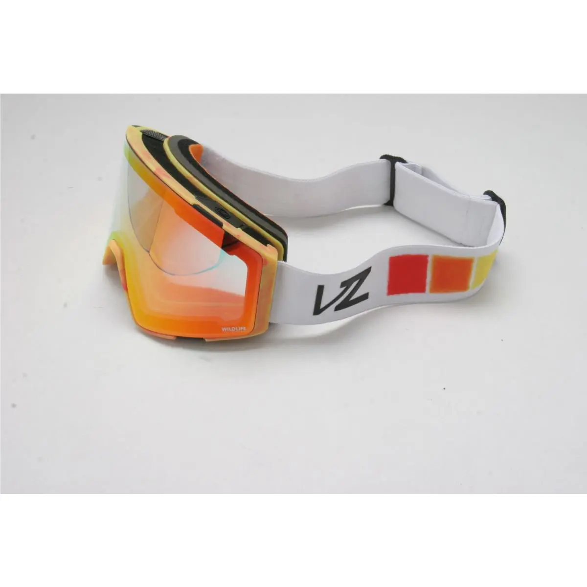 Vonzipper Capsule Snow Goggles Spring Break-white Orange/wildlife Clear Fire Ofc