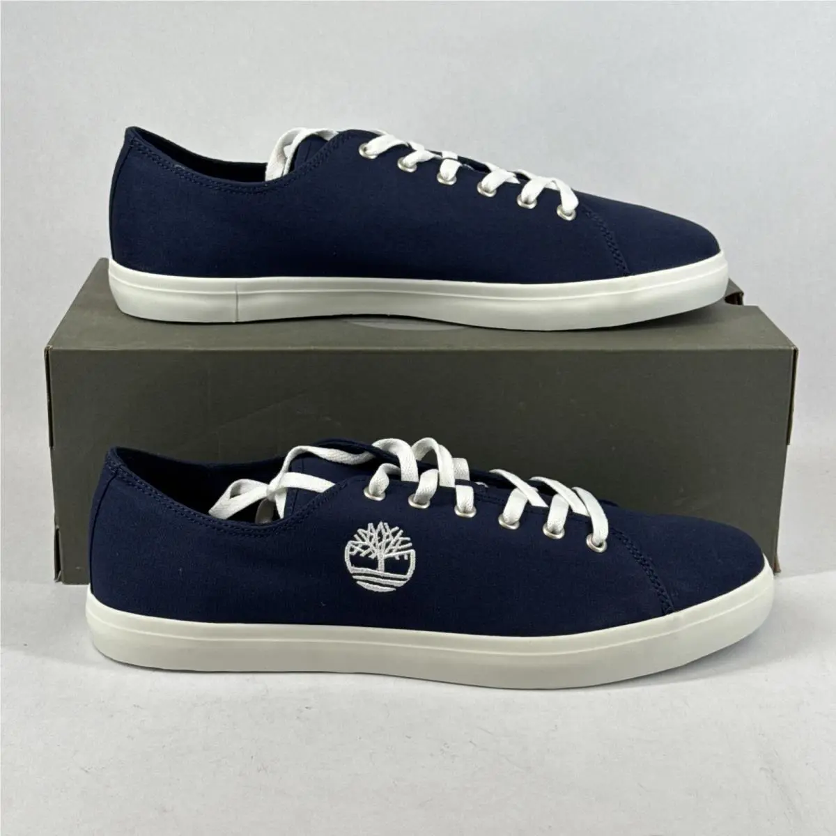 Timberland Union Wharf Mens Sneakers Size 11 Navy Canvas Casual Shoes TB0A1Q6A