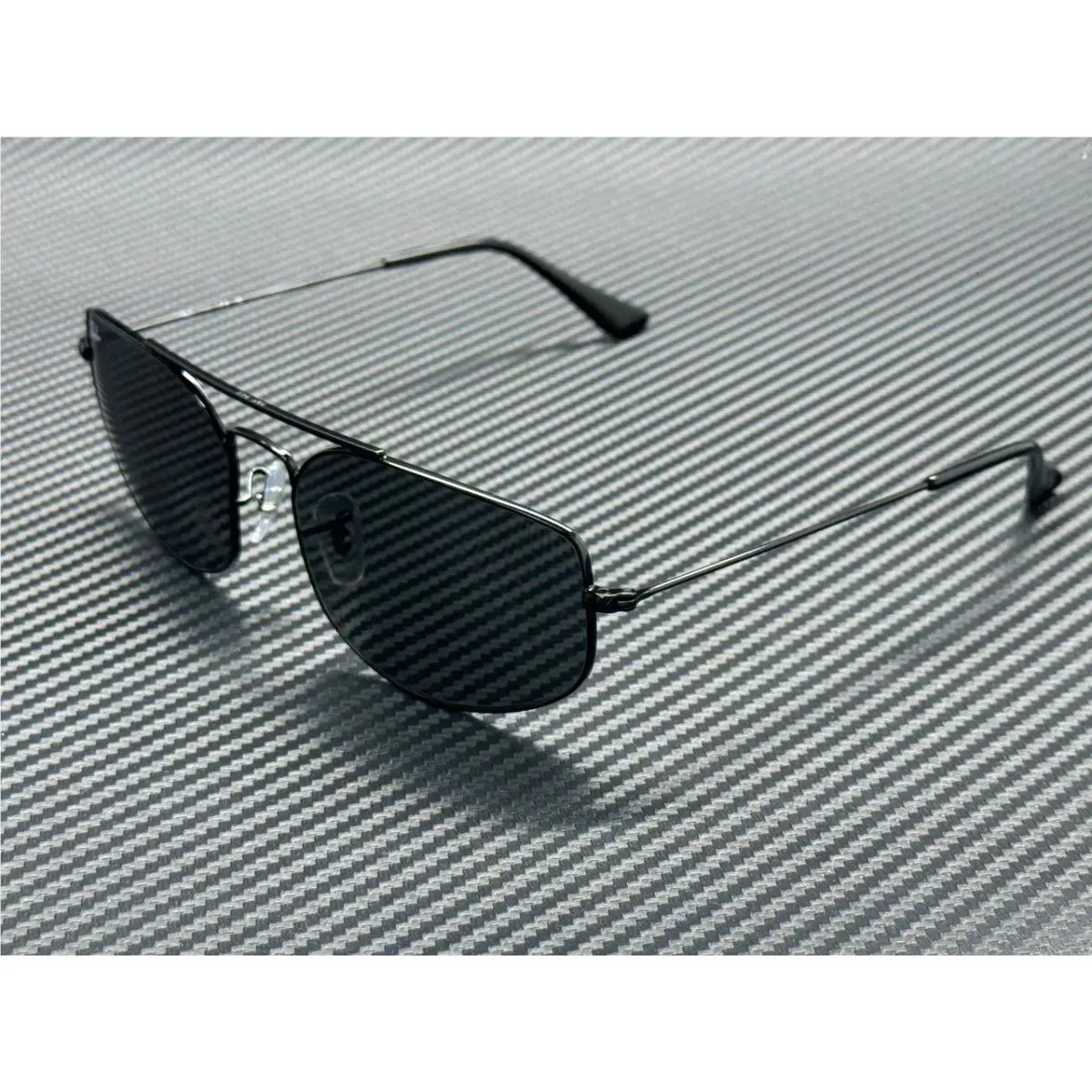 Ray Ban RB3845 002 B1 Black Grey Unisex 60 mm Sunglasses