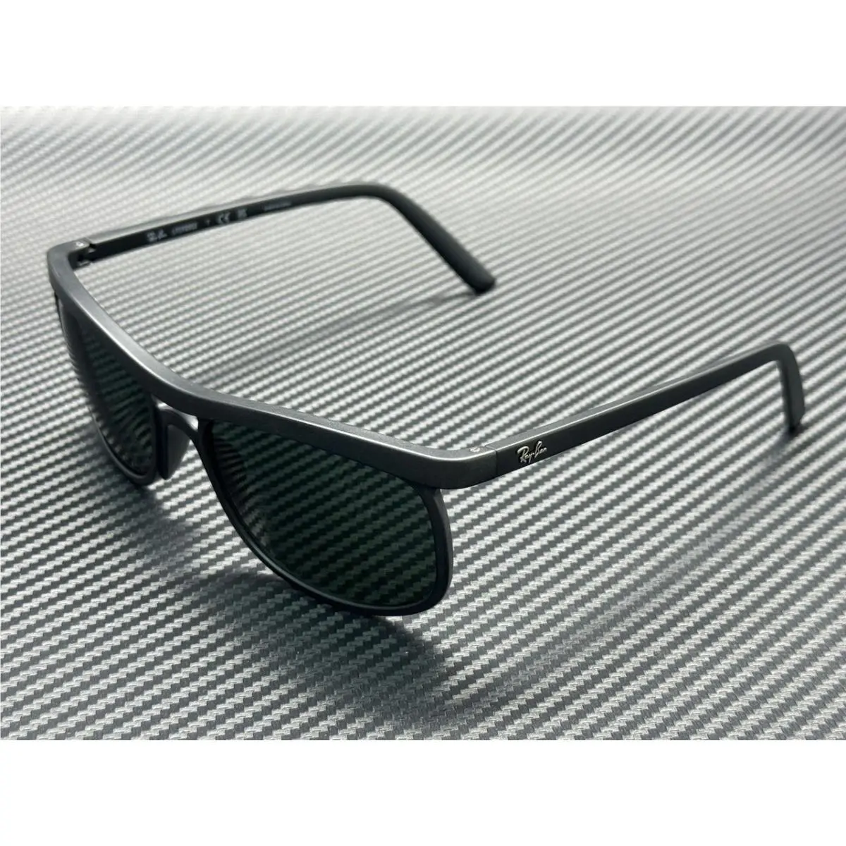 Ray Ban RB4452 601S71 Matte Black Green Unisex 59 mm Sunglasses