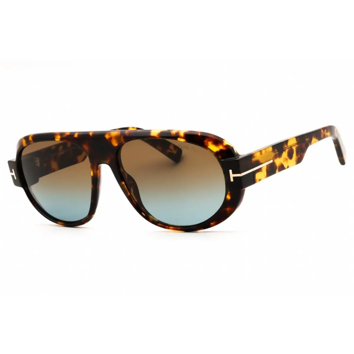 Tom Ford BLAKE-02 FT1102 52F Sunglasses Havana Frame Gradient Brown Lenses 59mm