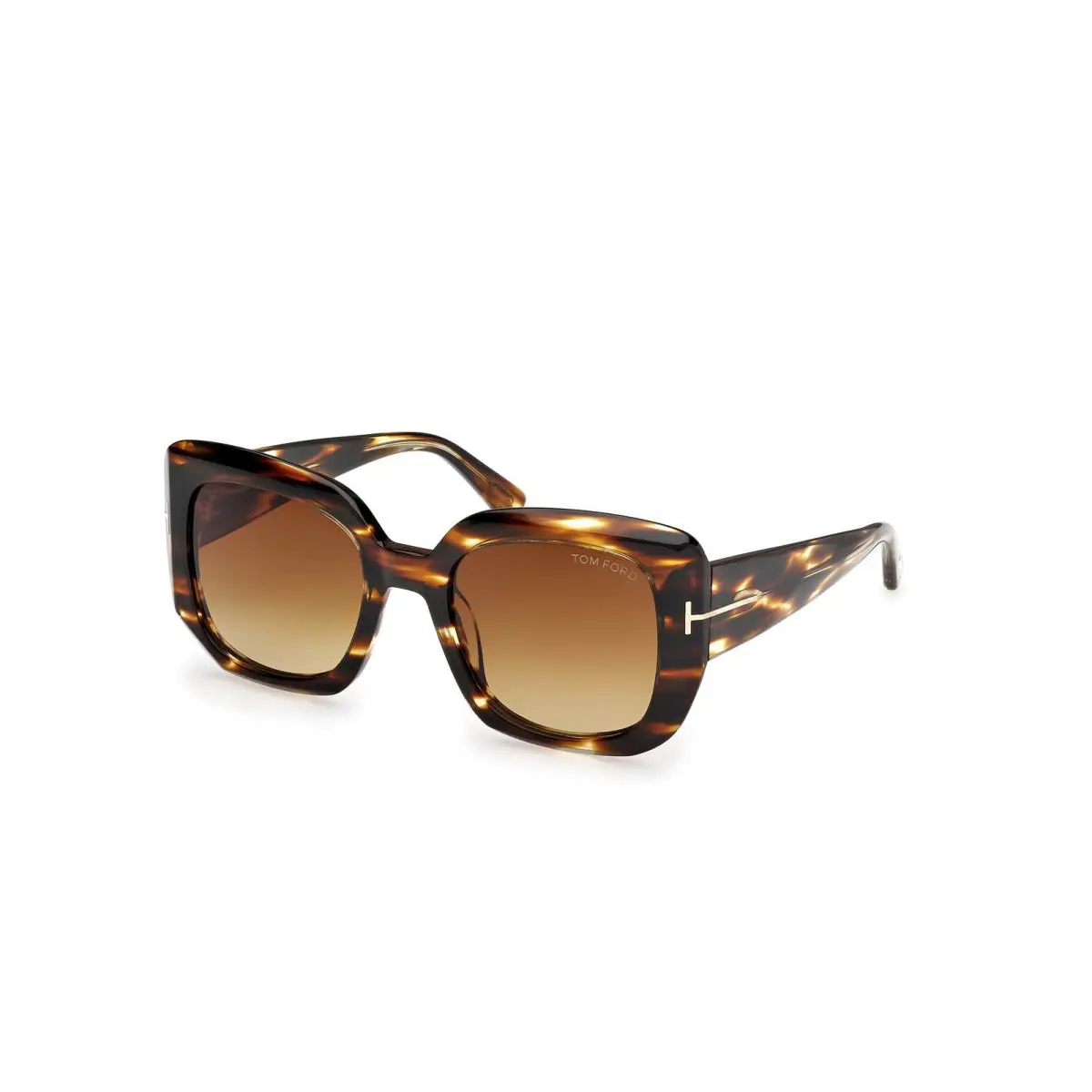 Tom Ford FT1220 01D Shiny Black/smoke Polarized 52-21-140 Sunglasses